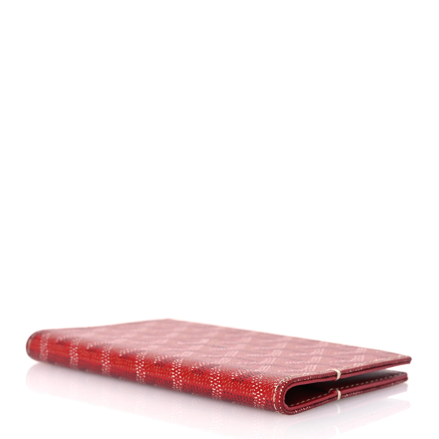 Goyardine Passport Wallet Red