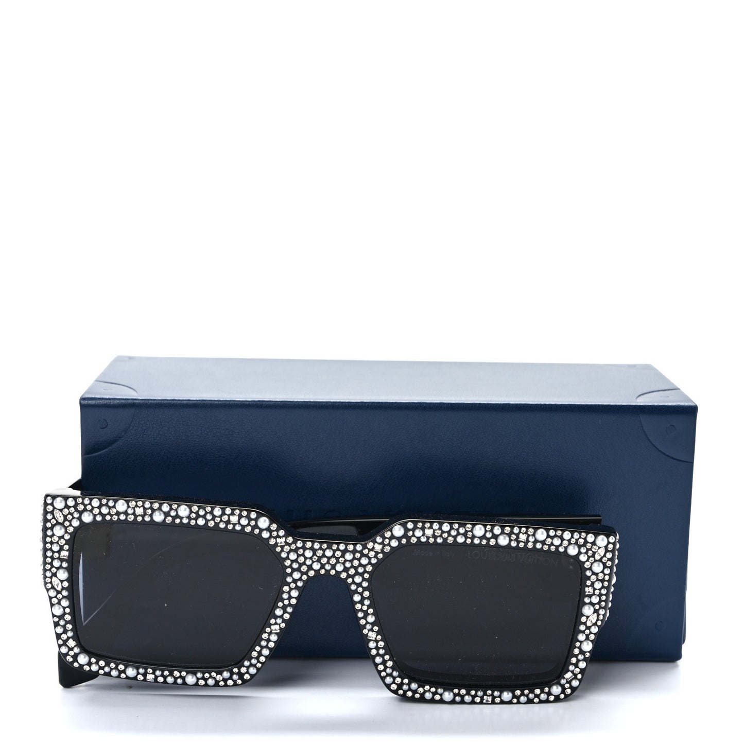 Acetate LV Clash Pearls & Strass Sunglasses Z2396E Black