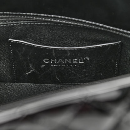 Chanel Patent Quilted Medium Just Mademoiselle Black 6 of 11