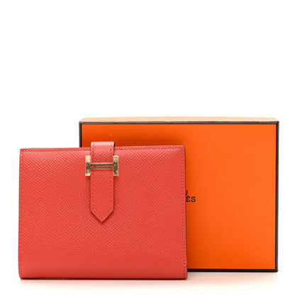 Hermes Epsom Bearn Compact Wallet Rose Jaipur 7 of 7
