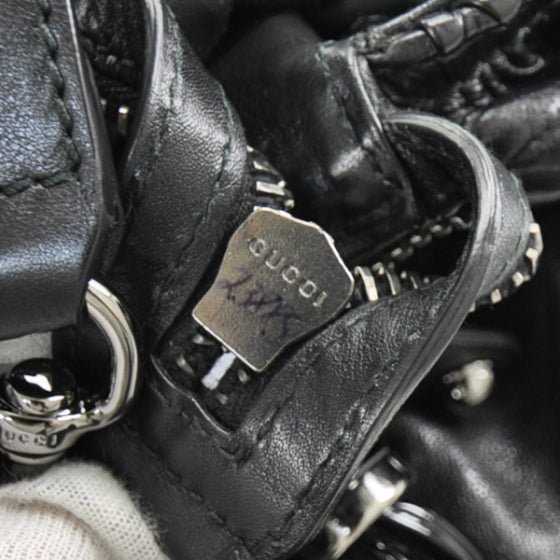 Leather Medium Galaxy Satchel Black