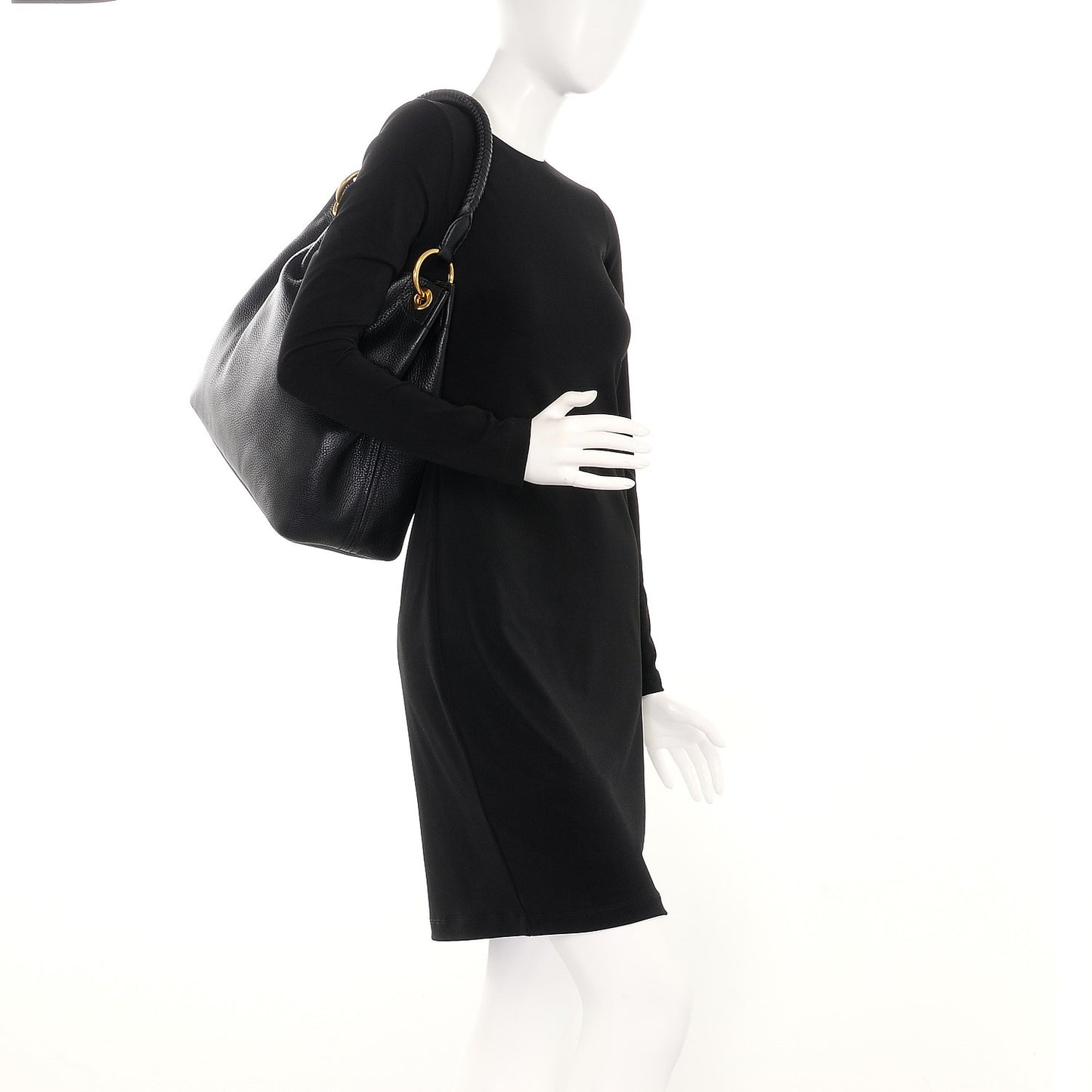 Vitello Daino Hobo Nero Black