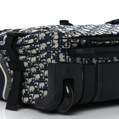 Christian Dior Oblique Small Diortravel Suitcase Blue 6 of 7