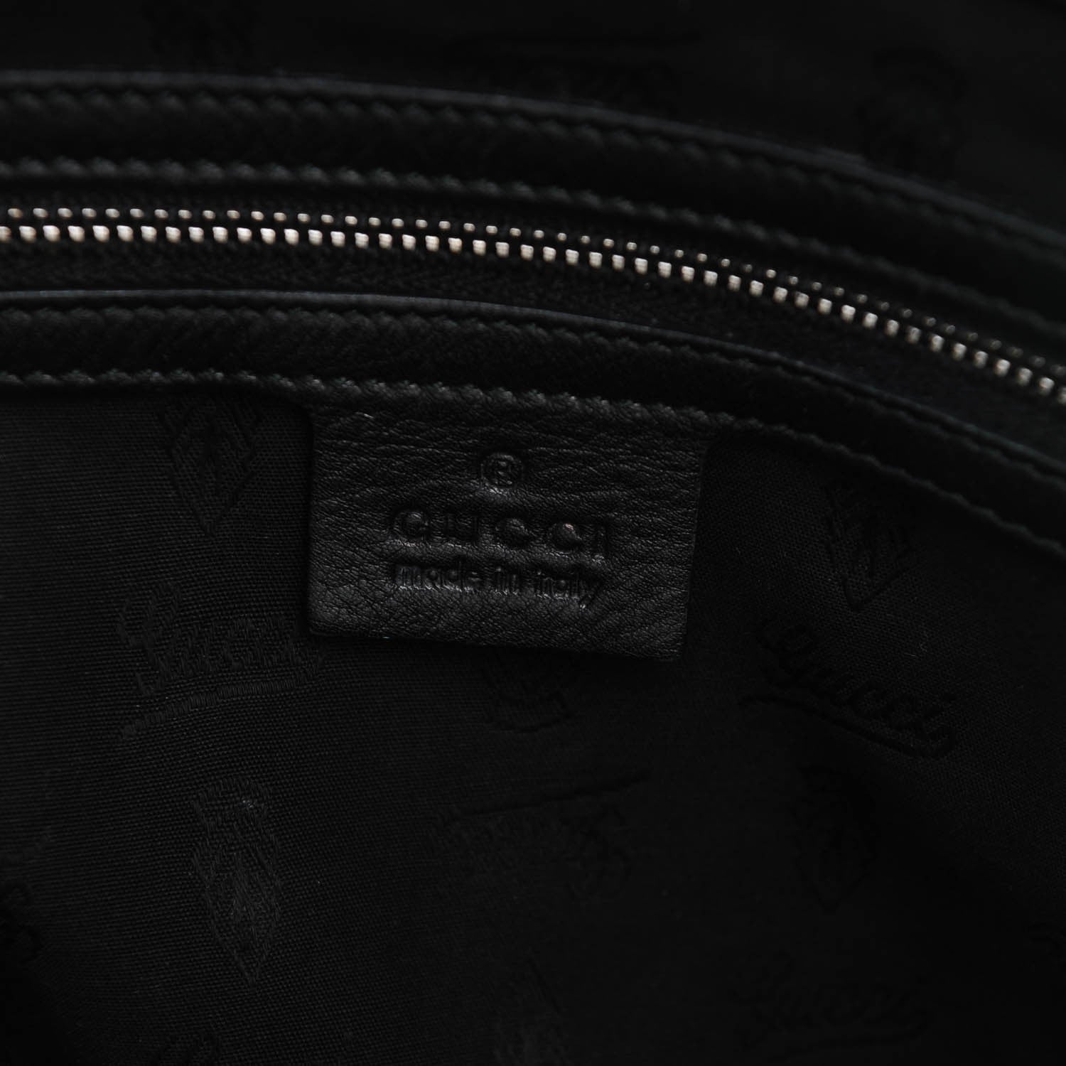 Gucci Guccissima Medium Icon Bit Tote Black 6 of 7