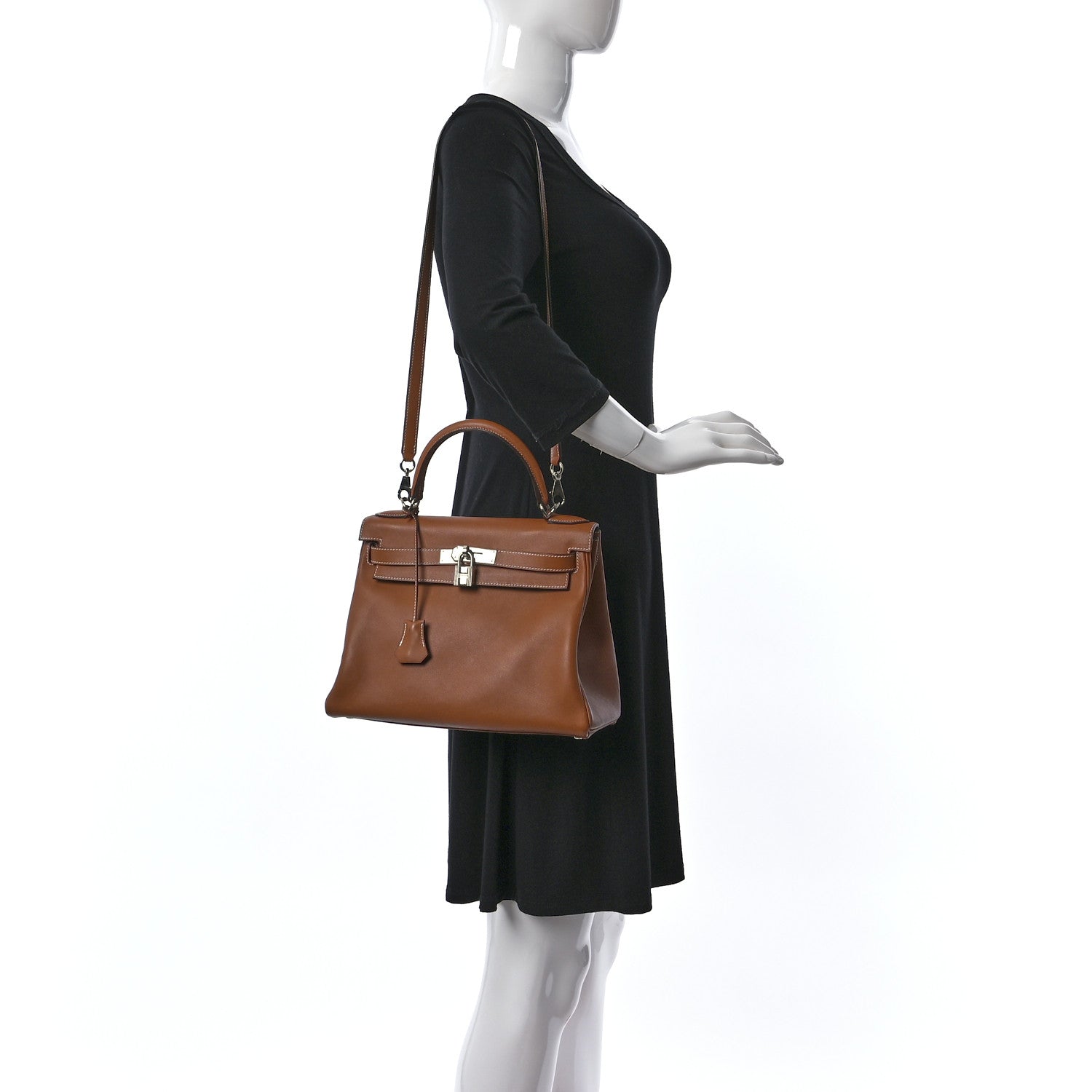 Hermes Swift Kelly Retourne 28 Gold 2 of 9