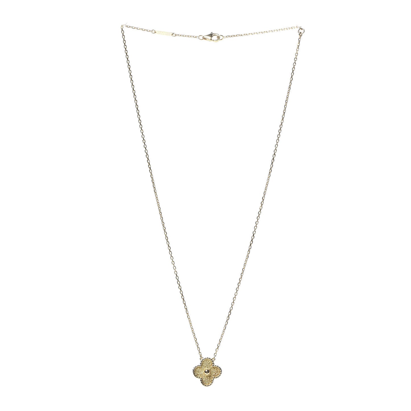 18K Yellow Gold Vintage Alhambra Pendant Necklace