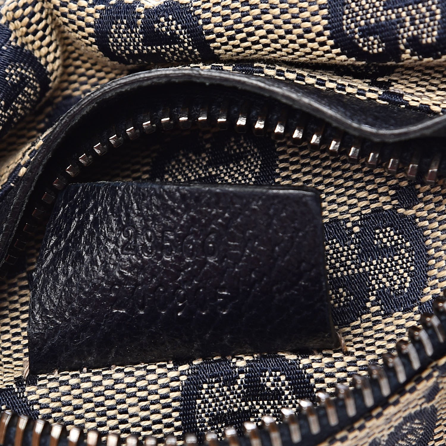 Gucci GG Monogram Web Double Pocket Belt Bag Navy 7 of 11