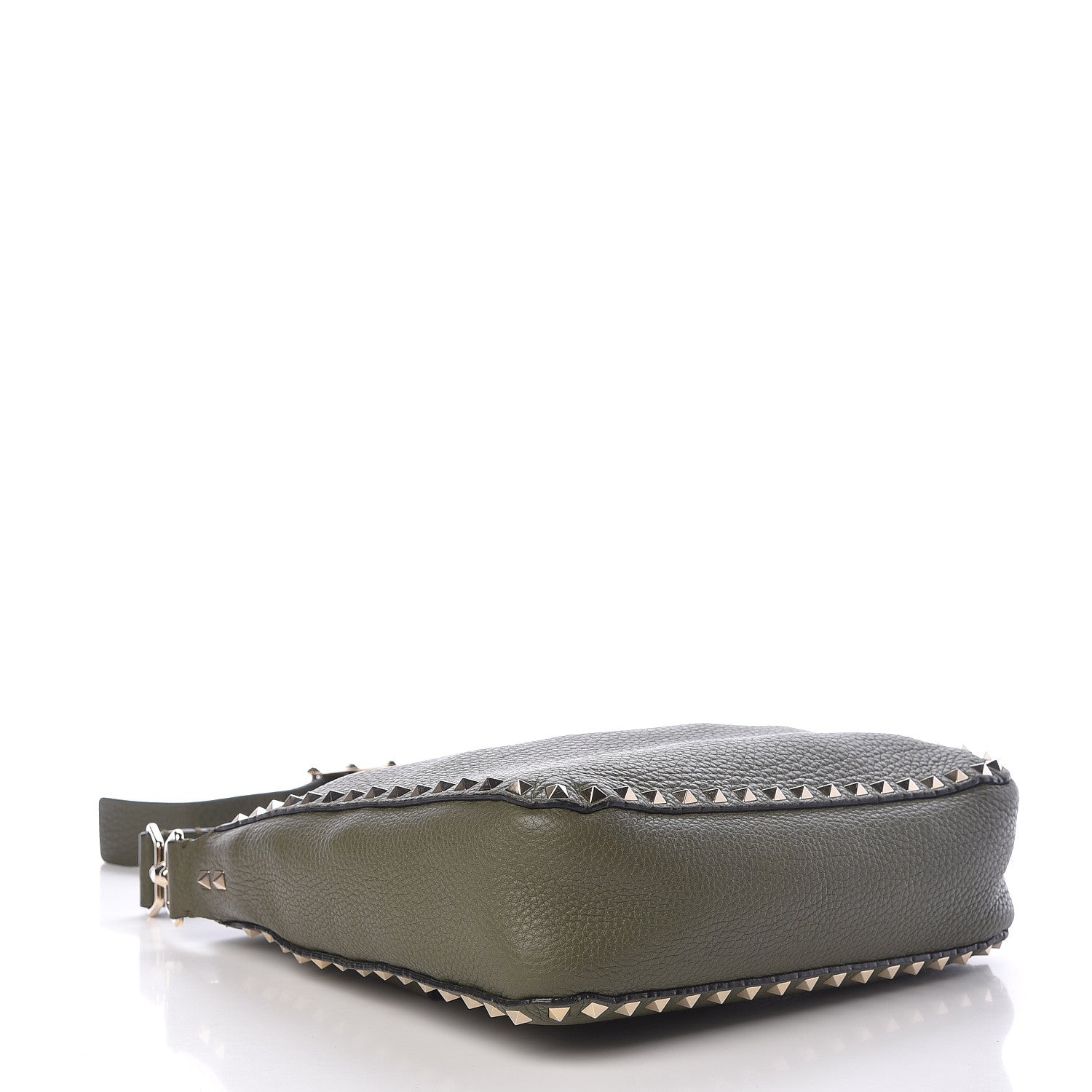 Valentino Garavani Pebbled Calfskin Small Rockstud Flip-Lock Messenger Bag Oasis 4 of 18