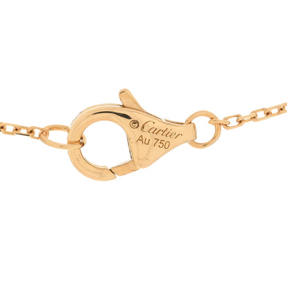 Cartier 18K Yellow Gold Diamond Mother of Pearl XS Amulette de Cartier Pendant Necklace 3 of 3