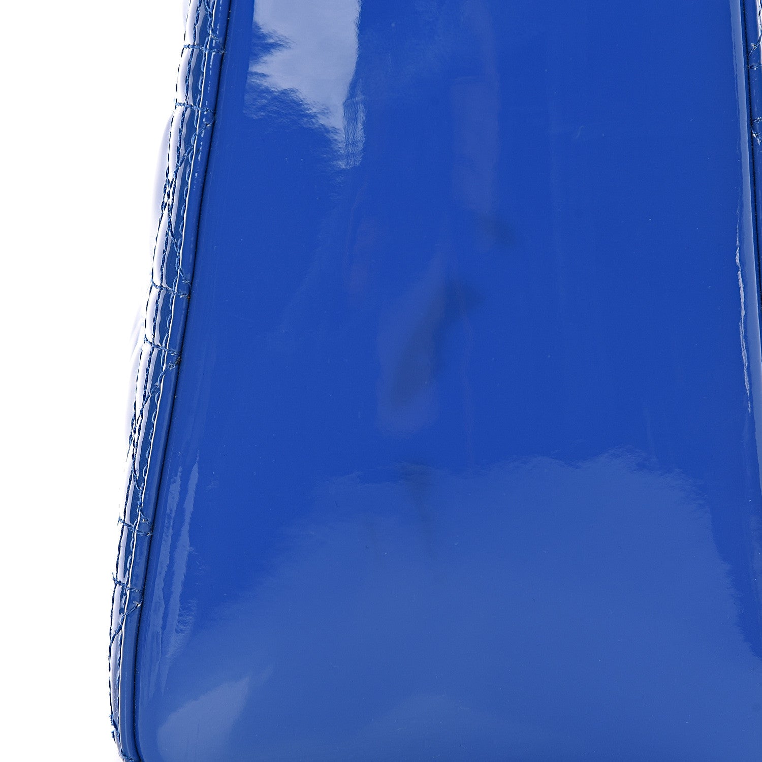 Christian Dior Patent Cannage Large Lady Dior Blue 13 of 15