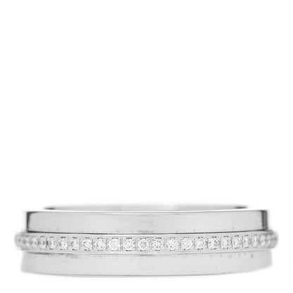 Tiffany 18K White Gold Diamond T Two Narrow Ring 47 4 3 of 4