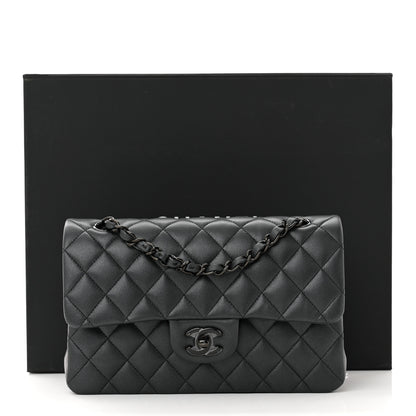Chanel Lambskin Quilted Small Double Flap So Black 11 of 11