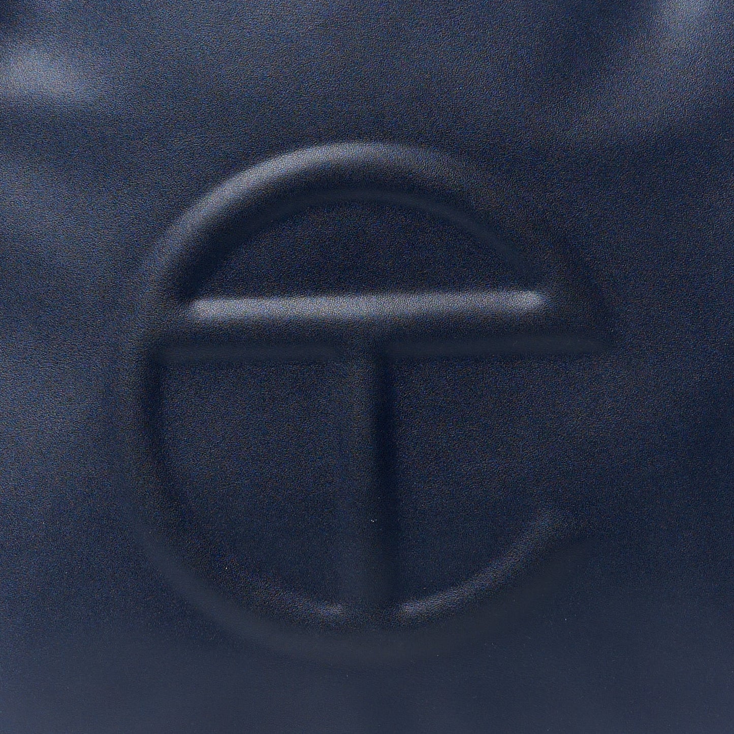 Vegan Leather Medium Shopping Bag Navy