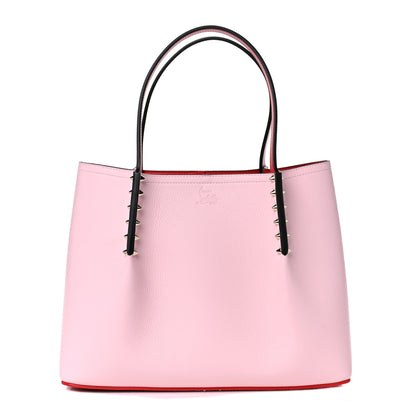 Christian Louboutin Calfskin Spiked Small Cabarock Shopper Tote Poupee 1 of 9