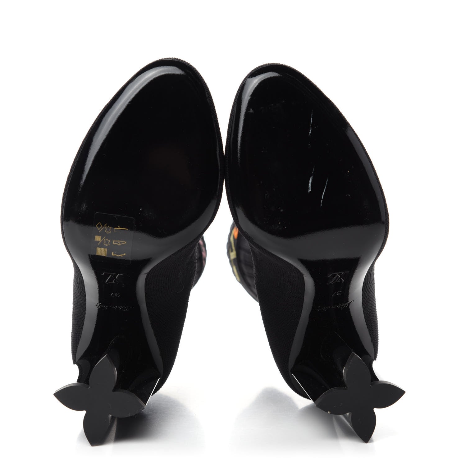 Louis Vuitton Stretch Fabric New Wave Silhouette Ankle Boots 37 Black 6 of 9