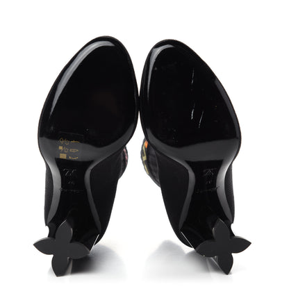 Louis Vuitton Stretch Fabric New Wave Silhouette Ankle Boots 37 Black 6 of 9