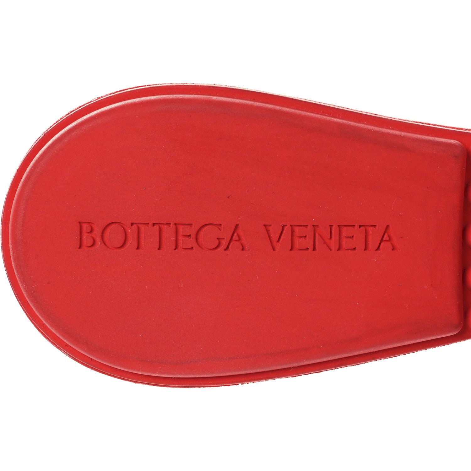Bottega Veneta Lambskin Fabric Weave Intrecciato Dot Sandals 37.5 Bubble Gum Tomato 8 of 9