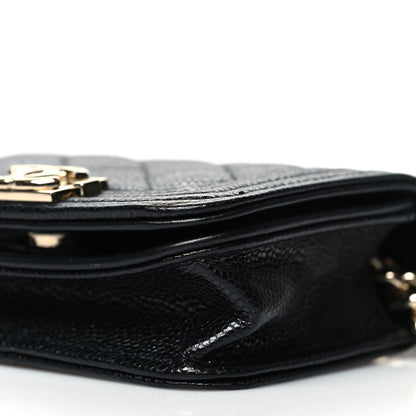 Chanel Caviar Quilted Boy Flap Waist Belt Bag Black 6 of 11
