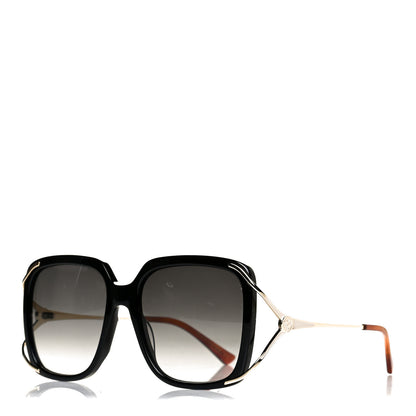 Gucci Acetate Butterfly Sunglasses GG0647S Black White 1 of 5