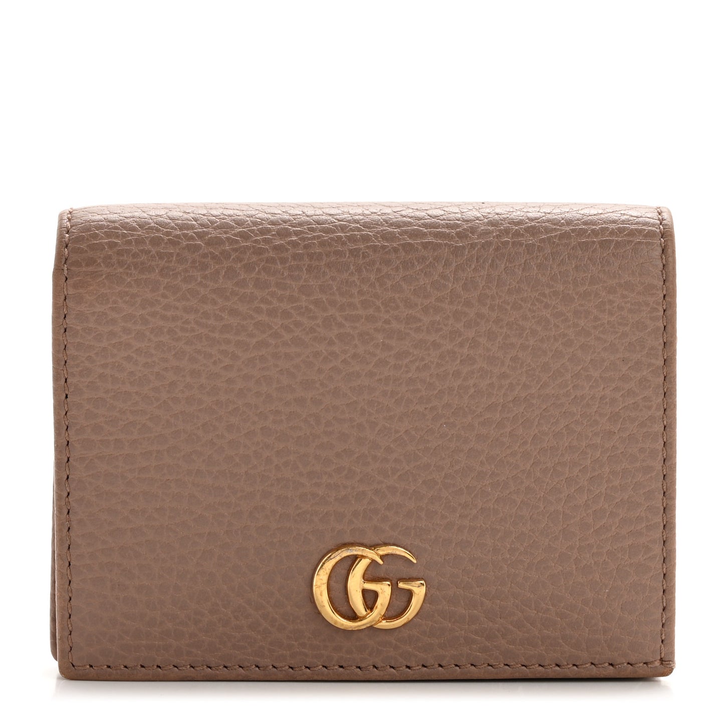 Dollar Calfskin GG Marmont Card Case Box Porcelain Rose