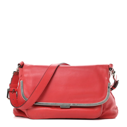 Dolce & Gabbana Calfskin Miss Sleek Shoulder Bag Red 1 of 18