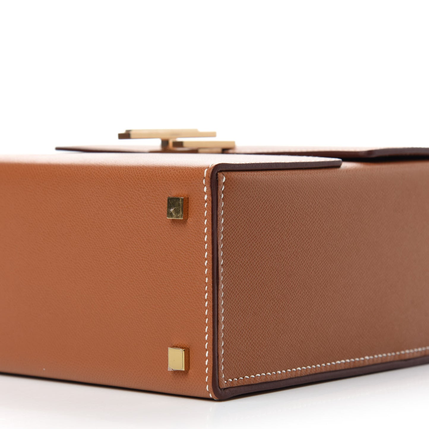 Epsom Cinhetic Boxy Top Handle Bag Gold