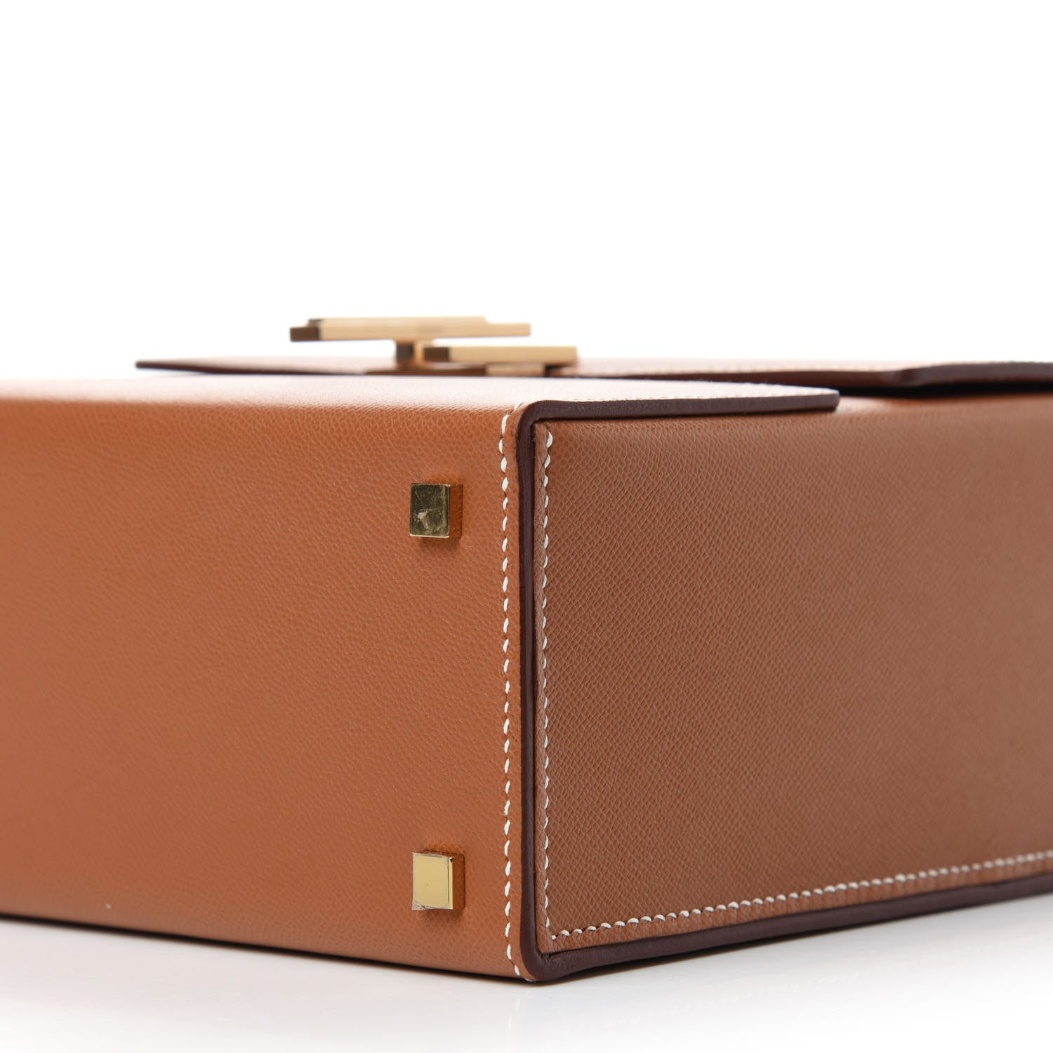 Hermes Epsom Cinhetic Boxy Top Handle Bag Gold 7 of 11