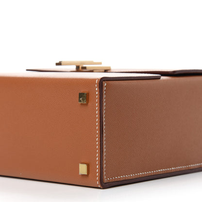 Hermes Epsom Cinhetic Boxy Top Handle Bag Gold 7 of 11