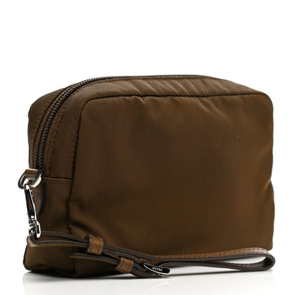 Prada Nylon Vela Cosmetic Pouch Cacao 3 of 7