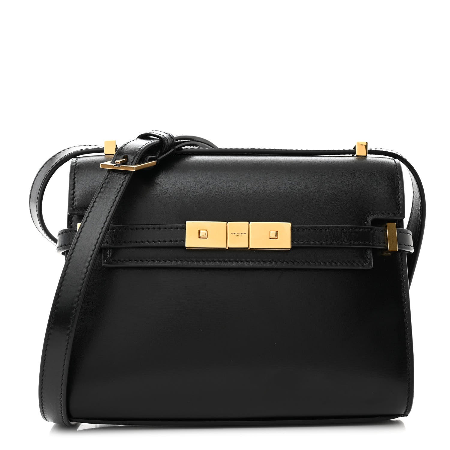 Saint Laurent Smooth Calfskin Mini Manhattan Shoulder Bag Black 1 of 11