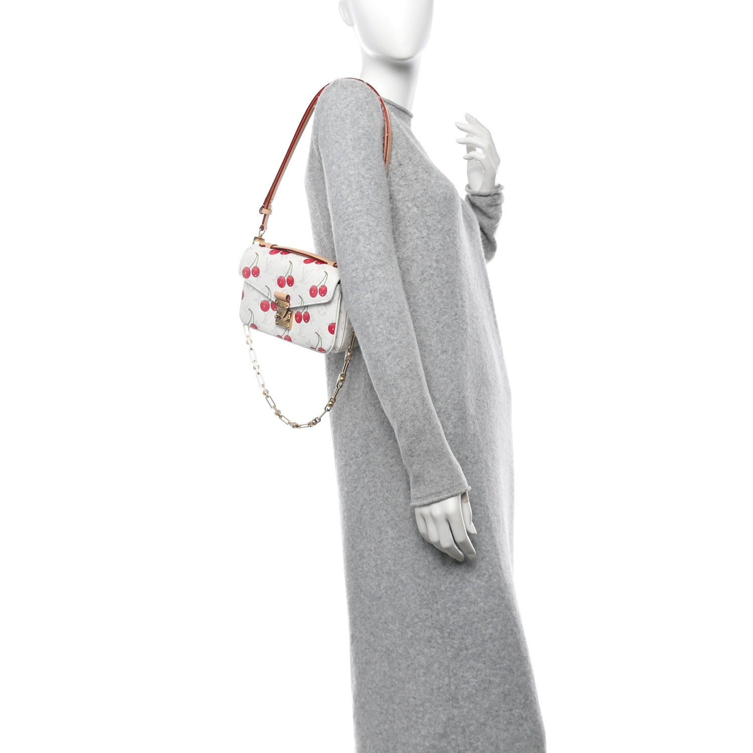 Louis Vuitton LV X TM Monogram Cerises Pochette Metis East West White 2 of 10