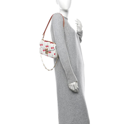 Louis Vuitton LV X TM Monogram Cerises Pochette Metis East West White 2 of 10