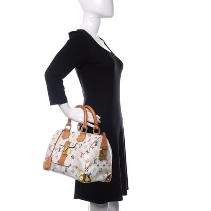 Louis Vuitton Monogram Multicolor Speedy 30 White 2 of 14
