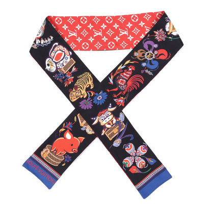 Louis Vuitton Silk Monogram Superstition Bandeau Black 1 of 5