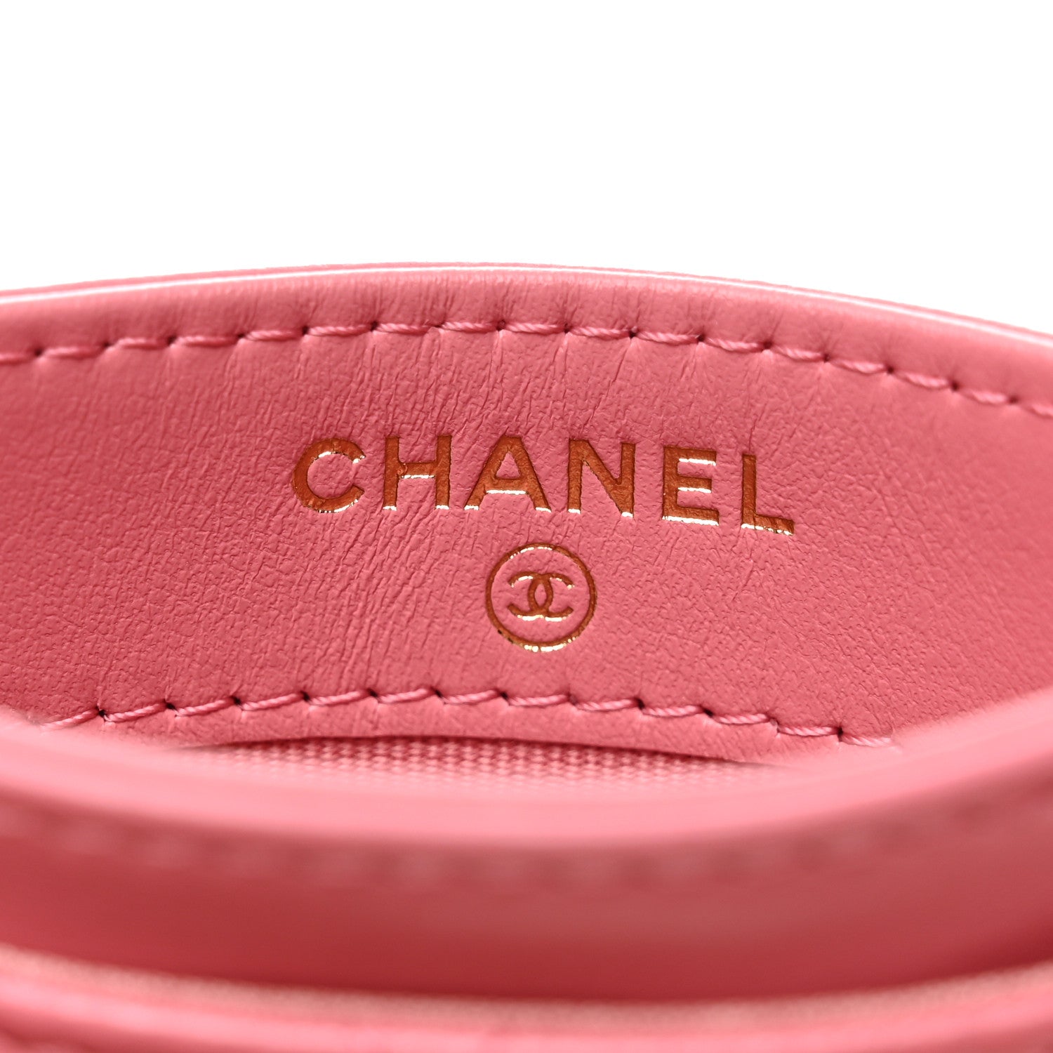 Chanel Lambskin Quilted Chanel 19 Card Holder Pink 6 of 9