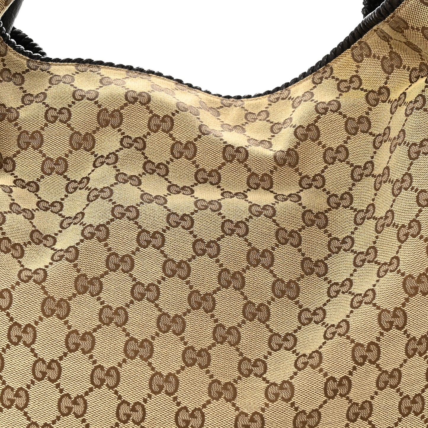 Monogram Large Horsebit Chain Hobo Dark Brown