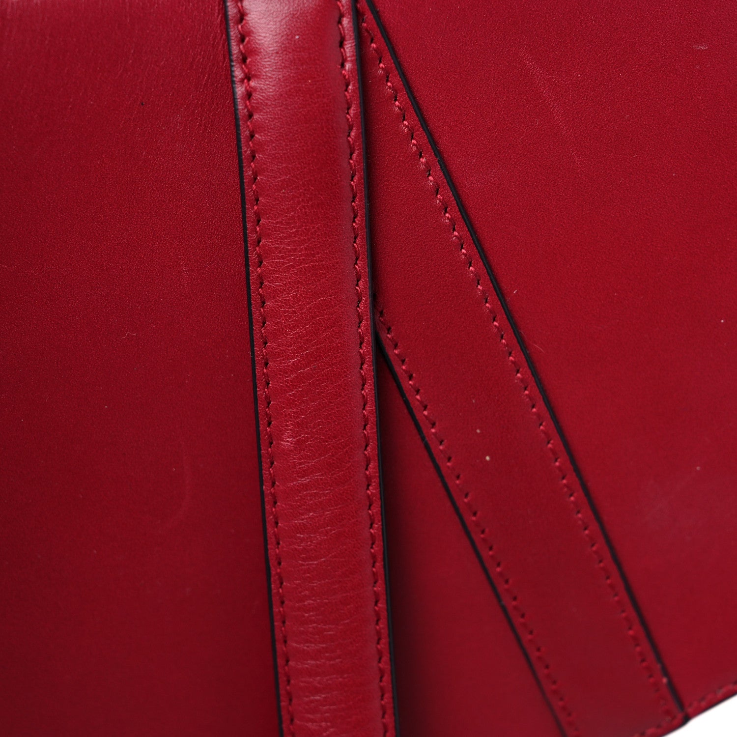 Christian Dior Calfskin Saddle Bag Scarlet 10 of 13