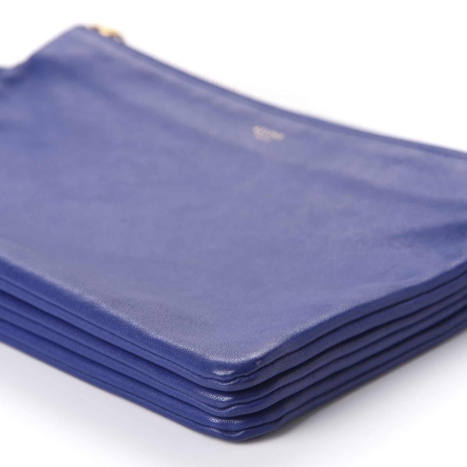 Celine Lambskin Large Trio Crossbody Bag Indigo 7 of 9