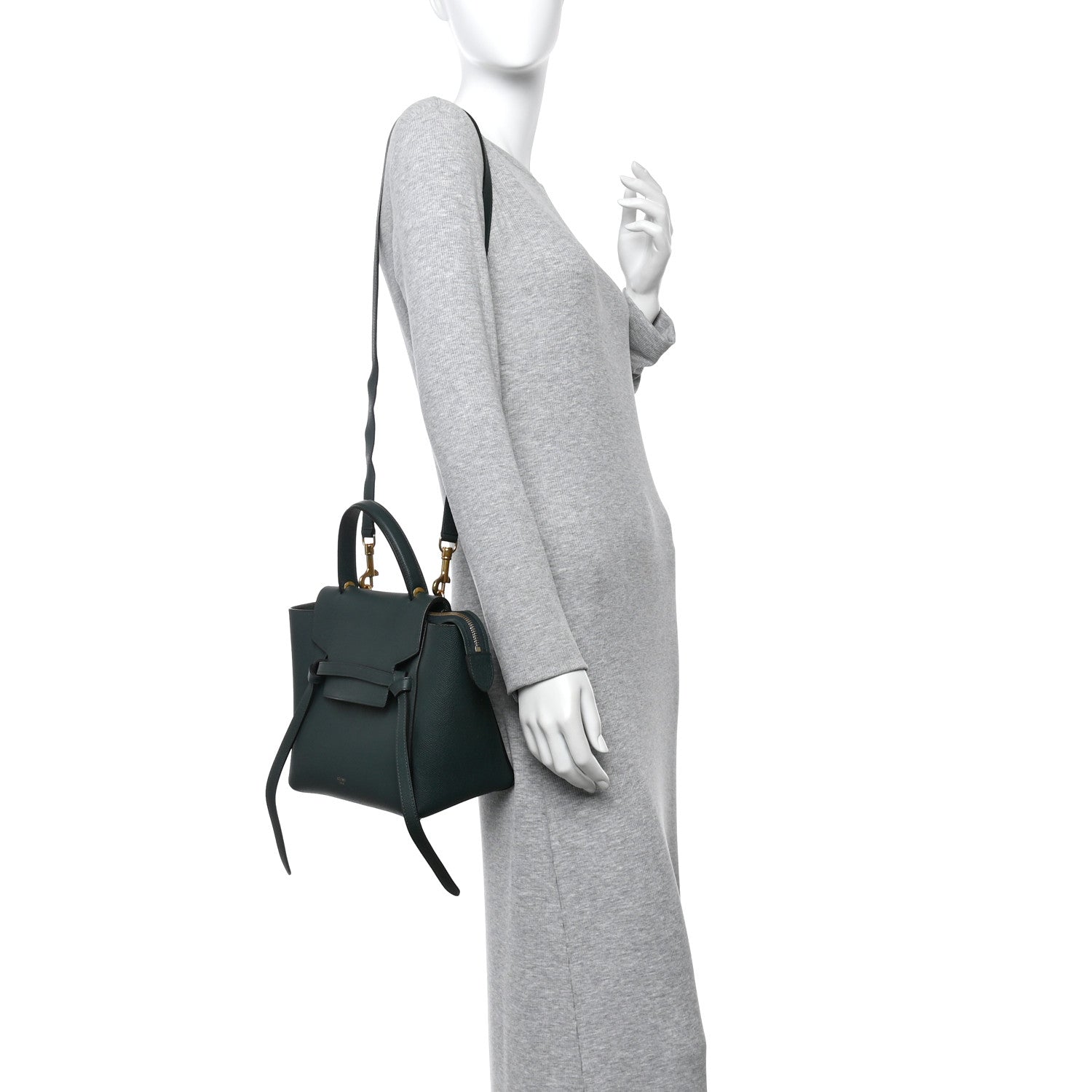 Celine Grained Calfskin Micro Belt Bag Amazone 2 of 11