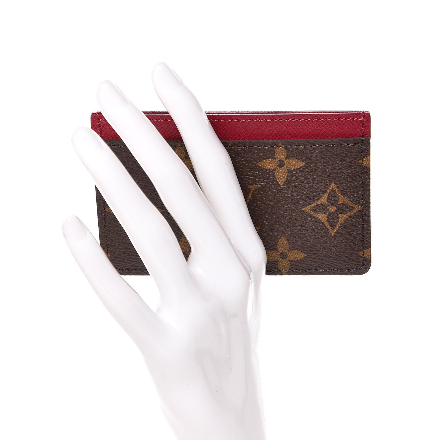 Monogram Card Holder Fuchsia