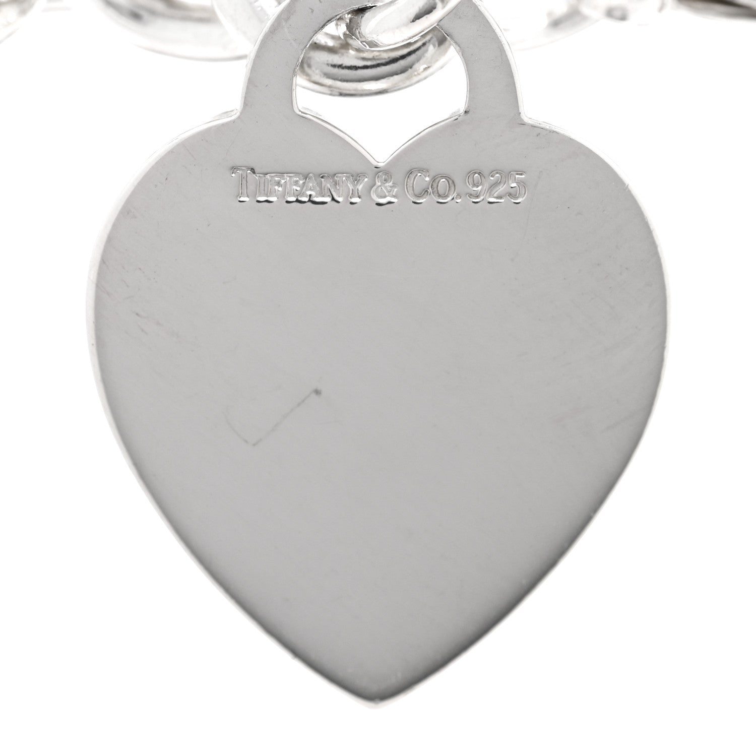 Tiffany Sterling Silver Heart Tag Charm Bracelet 3 of 3