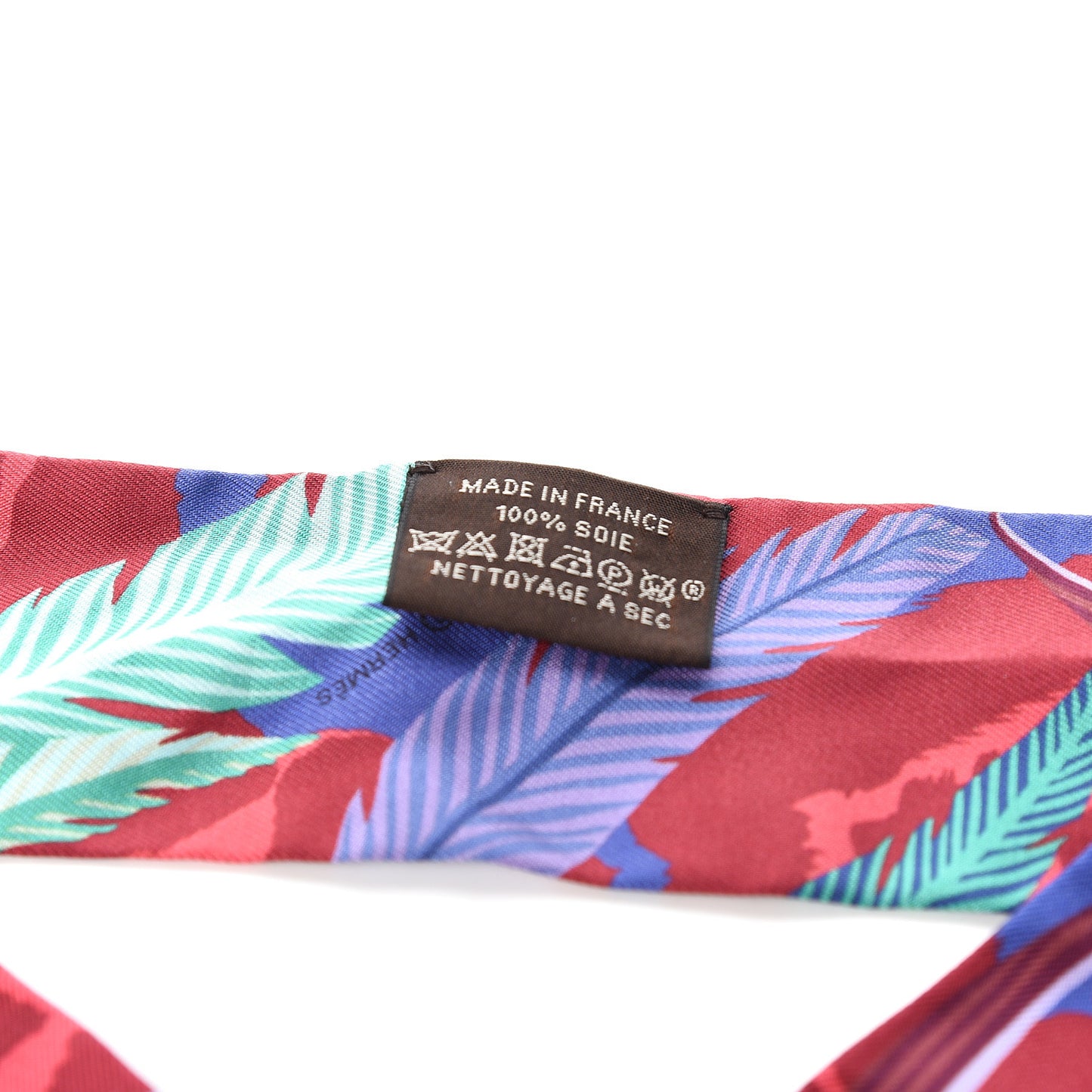 Silk Jaguar Quetzal Twilly Bordeaux Vert Bleu