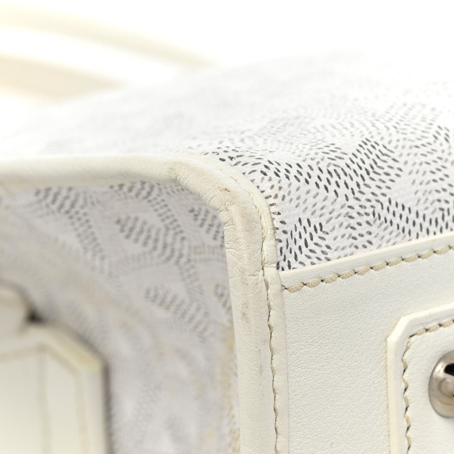Goyardine Marquises Tote White