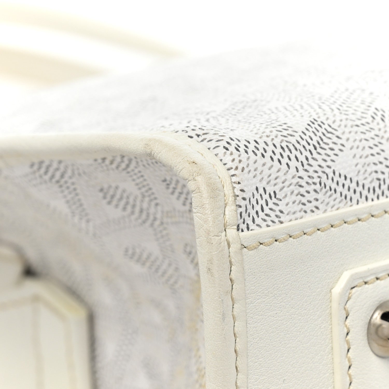 Goyard Goyardine Marquises Tote White 19 of 20