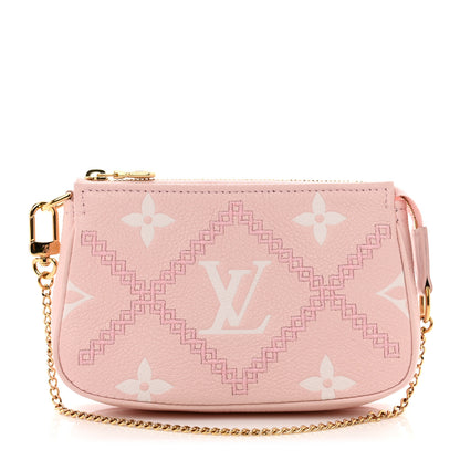 Louis Vuitton Empreinte Monogram Giant Broderies Mini Pochette Accessories Pink Creme 1 of 6