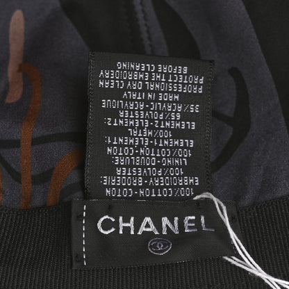 Chanel Cotton CC Cap Hat Black Coral 8 of 8