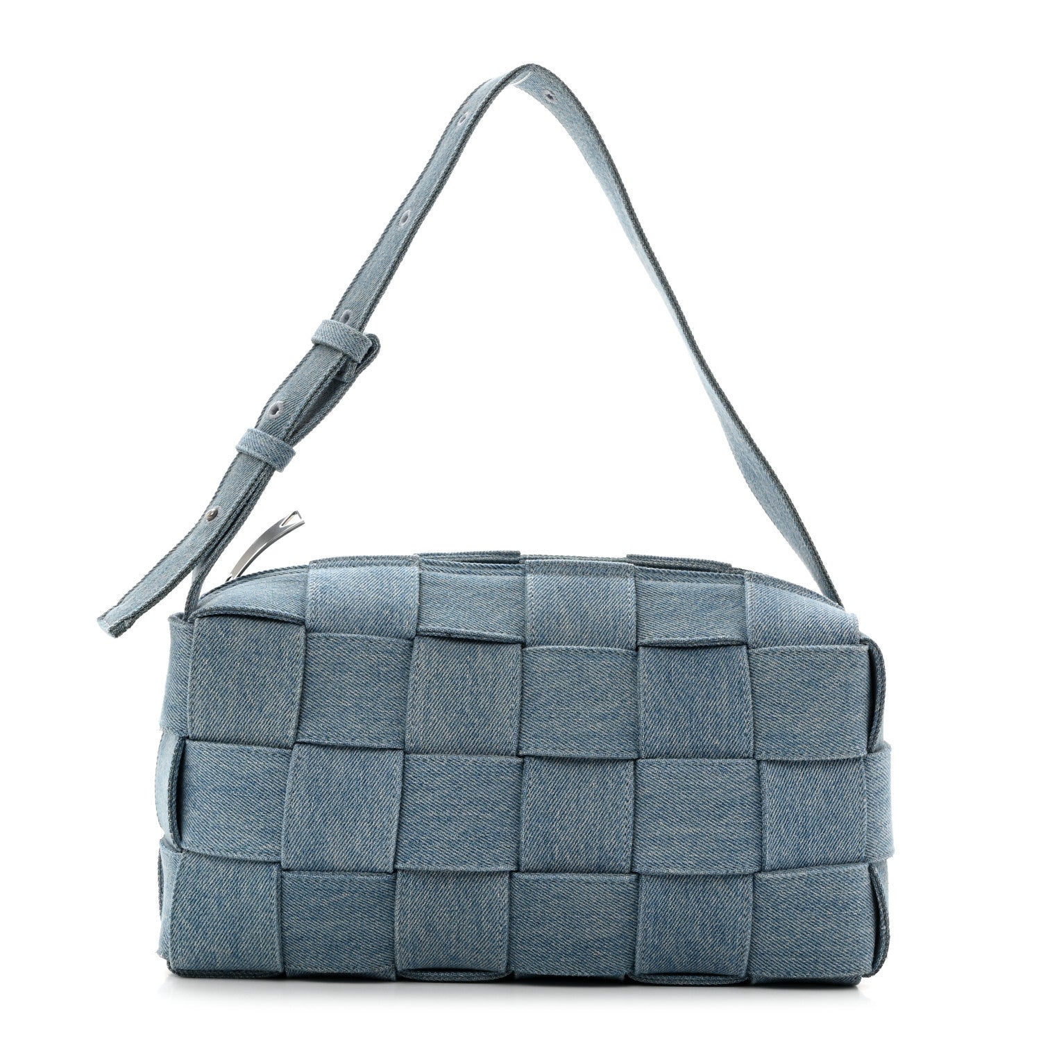 Bottega Veneta Denim Maxi Intrecciato Brick Cassette Bag Indigo 1 of 10