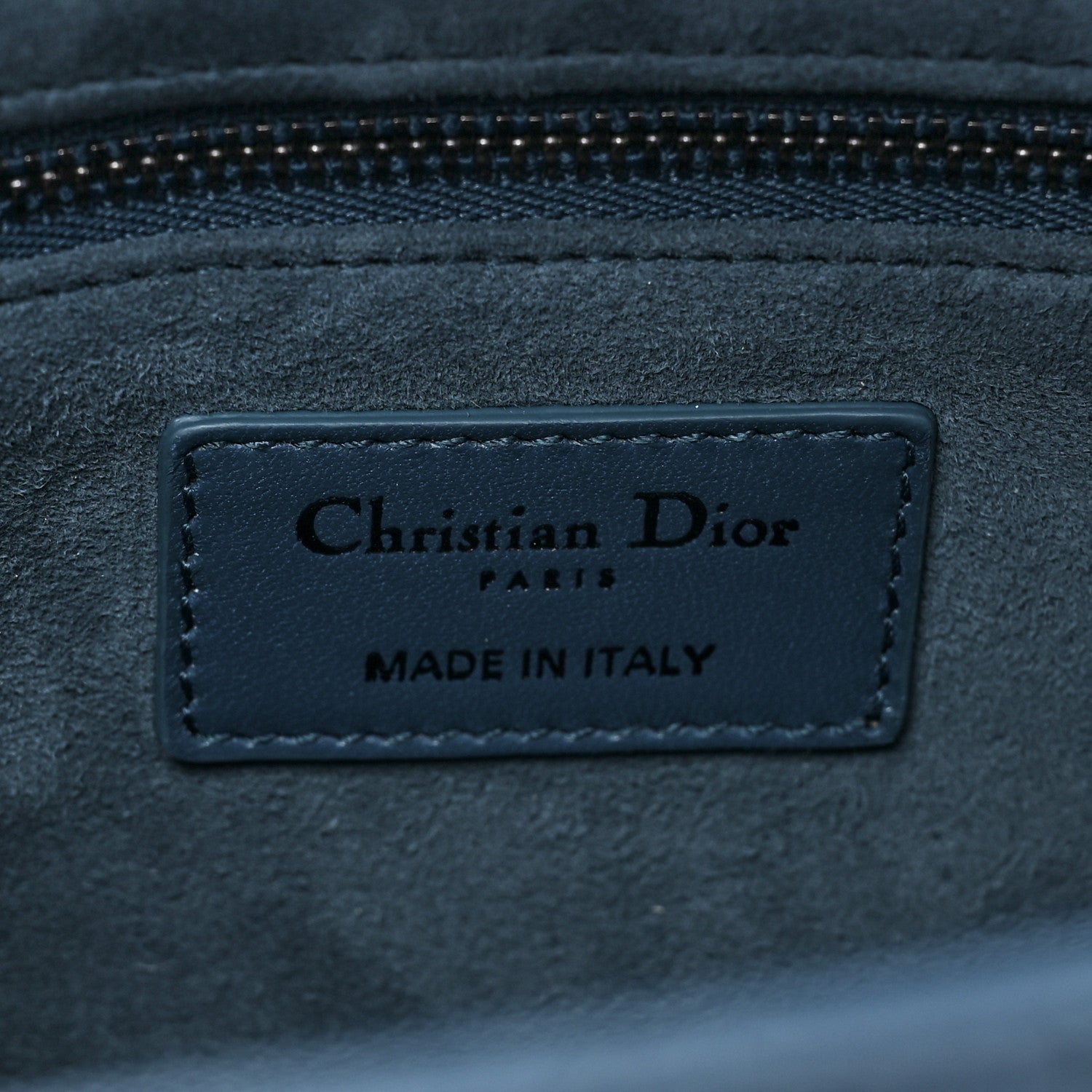 Christian Dior Lambskin Cannage Medium Lady Dior Blue 7 of 10
