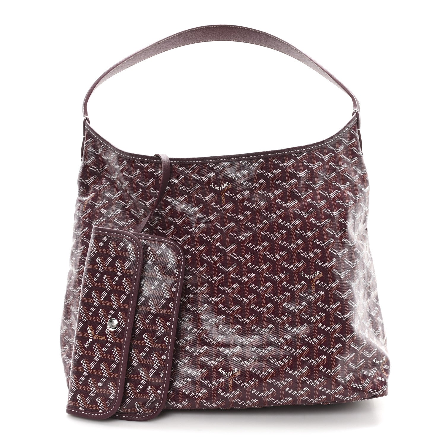Goyard Goyardine Boheme Hobo Burgundy 3 of 11