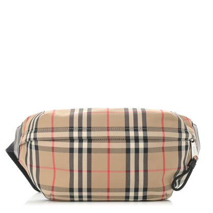 Burberry Nylon Vintage Check Medium Sonny Bum Bag Archive Beige Black 1 of 12